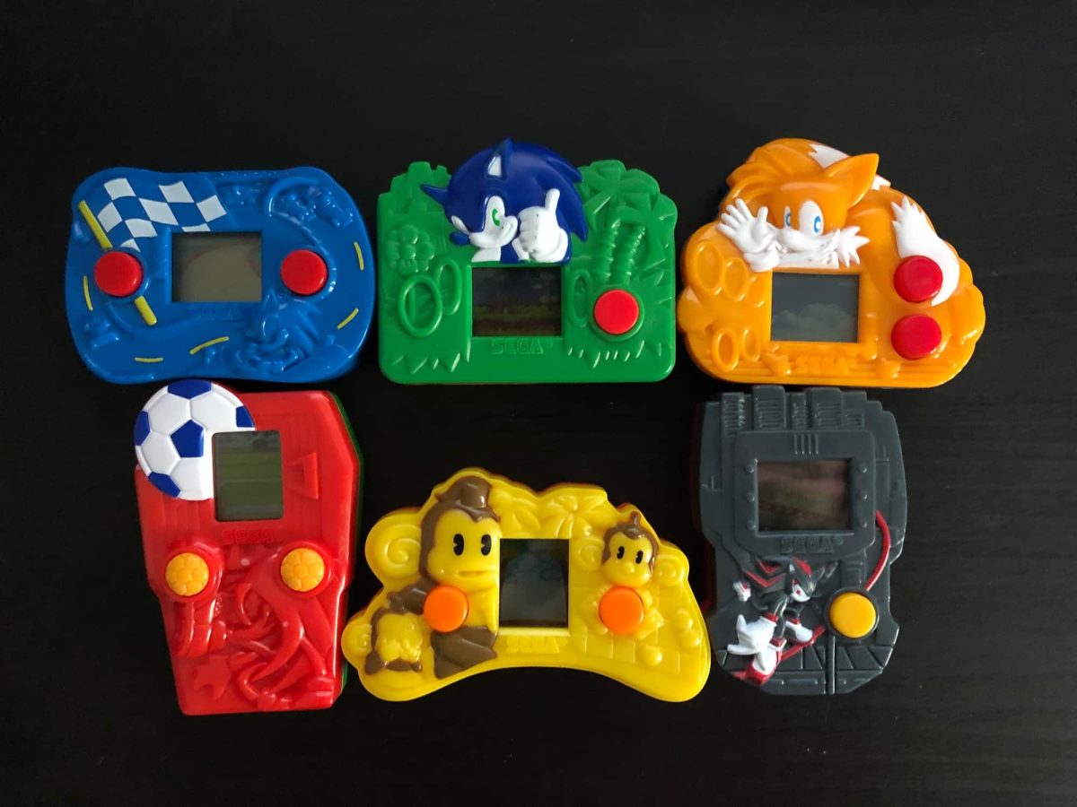 Lot 8 Jeux Électroniques McDonald's - SEGA, Astérix, Bob L'Éponge - Fonctionnent