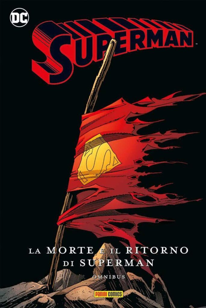 Copertina "La morte e il ritorno di Superman" - Edizione Omnibus Panini Comics.
