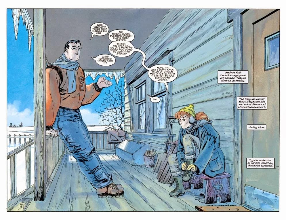Clark Kent e Lana Lang in "Superman: Stagioni".