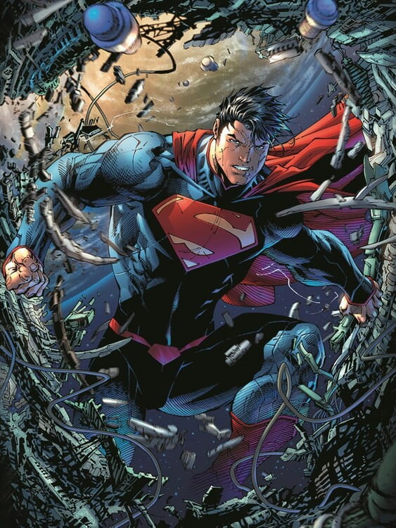 Copertina del numero 1 della maxi-serie a fumetti "Superman Unchained".